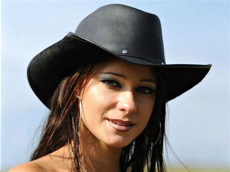 Cowgirl Melisa Mindiny Model Cowgirl Brunette Hat Hd Wallpaper Peakpx