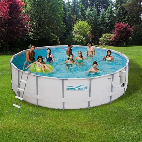 Classic billiards is back and better than ever. Summer Waves Elite ProSeries 15 ft. Round x 48 in. Deep ...