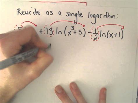 Logarithms Expanding And Combining Example 3 Youtube