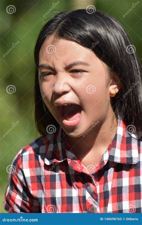 A Girl Child Yelling Stock Image Image Of Youth Yells 140698765
