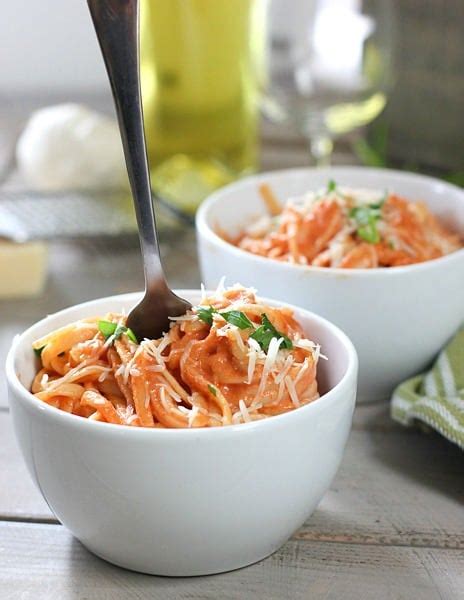 How to make pasta sauce from fresh or canned tomatoes. Pasta with Tomato Cream Sauce | Laughing Spatula