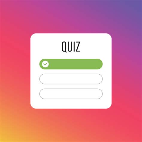 Quiz Social Media Instagram Sticker 3525910 Vector Art At Vecteezy