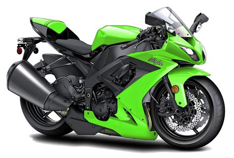 Kawasaki Ninja Green Motorcycle Digital Art By Maddmax Fine Art America