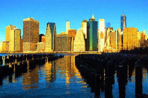 New York City Skyline Impressions Of Manhattan Digital