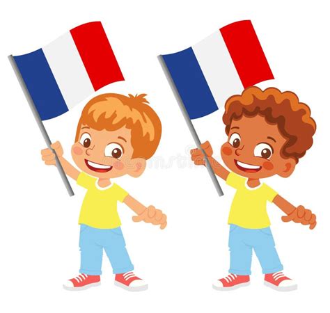 France Flag In Hand Set Stock Illustration Illustration Of Country