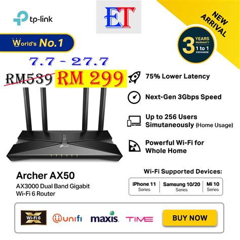 Username provided by your isp password: TP-LINK WiFi6 AX3000 (Archer AX50) Gigabit Wireless Wi-Fi ...