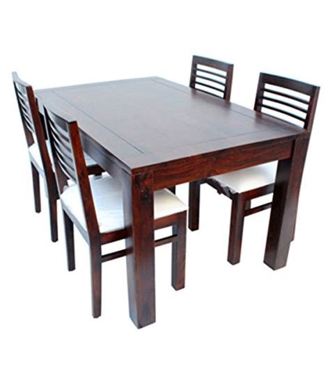 Sonoma 7 piece natural counter set with upholstered stools, bench & server. Shop Sting 4 Seater Dining Table Set Dining Room Furniture ...
