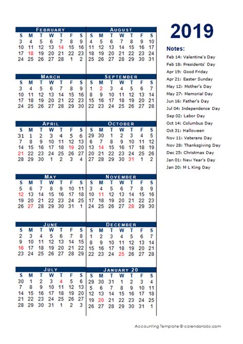 fiscal period calendar     printable templates