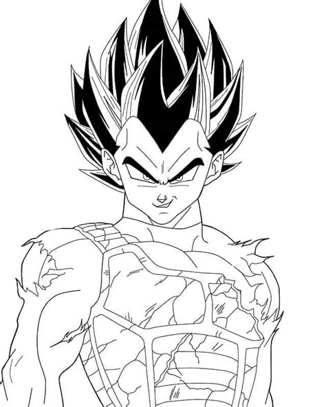 Imágenes Vegeta 🐉 Dibujar Y Colorear 🎨 Dragonballblog