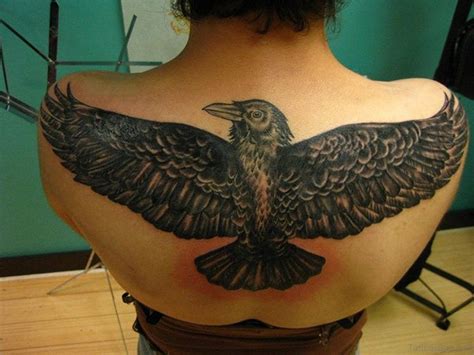 38 Top Crow Tattoos For Back
