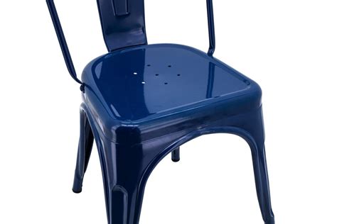 Bud dinges to be able to survive torpedo blasts and the rigors of the high seas while being lightweight, hence the use of aluminum. Replica Tolix Chair in Gloss Navy Blue | Cafe Chairs Melbourne