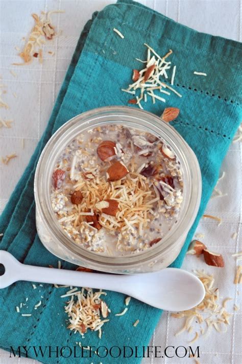 Toasted Coconut Overnight Oats My Whole Food Life