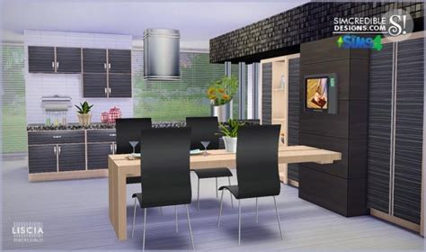 Sims 4 cc decor, objects: SIMcredible Designs: Liscia Kitchen • Sims 4 Downloads