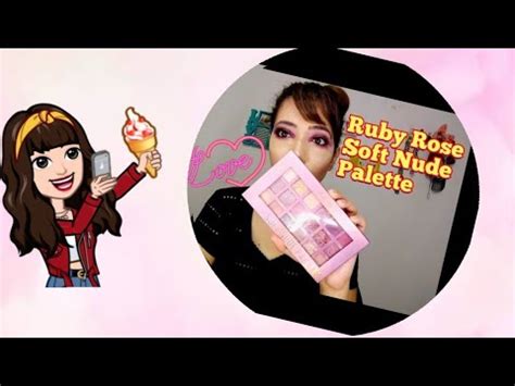 Paleta Soft Nude Ruby Rose Youtube