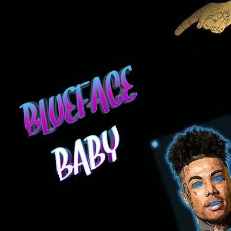 Funny cartoon friendly blue slimy monster cute vector. Black Neon: Blueface Rapper Wallpaper Cartoon