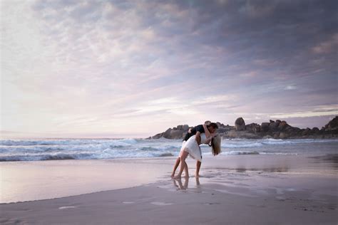 014 Beach Monochrome Engagement Shoot Dillon Kin Southbound Bride