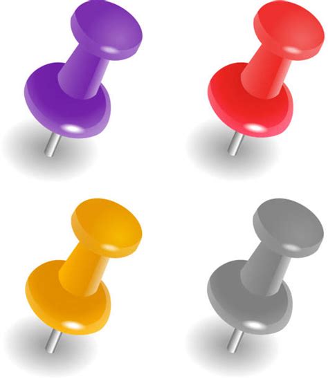 Royalty Free Push Pin Clip Art Vector Images