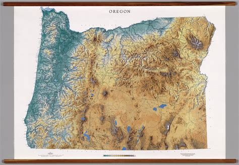 Oregon Physical David Rumsey Historical Map Collection