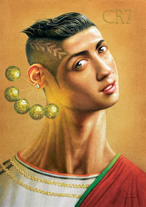 Cristiano Ronaldo By Krzysztof Grzondziel Drawing By Krzysztof