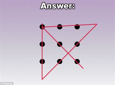 Participants are presented with a set of dots arranged in a 3x3 grid and challenged to connect all nine dots, without lifting their pencil from the paper, using the fewest possible number of straight li Internet brain teasers can be solved by just 1 in 5 ...