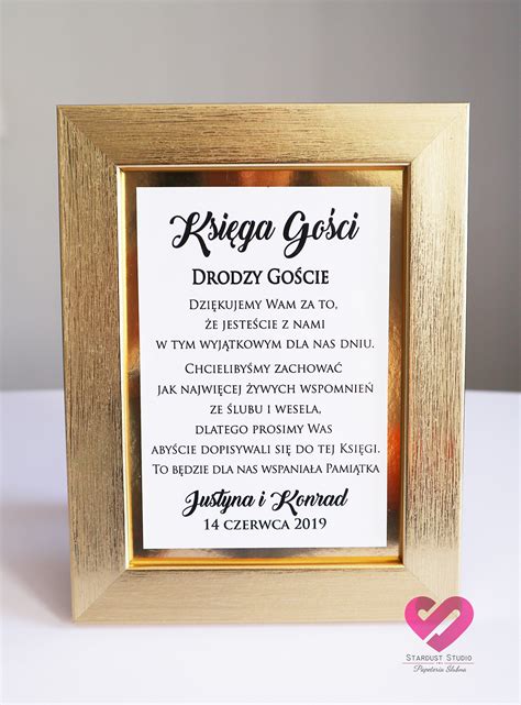 Ja osobiście rzadko umieszczam je w księdze gości, a dzieje się tak z dwóch powodów: Prosta instrukcja do księgi gości Flower Frame - Stardust ...
