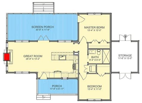 Customise our plans to suit you, or plan from scratch to perfect your home's style and flow to suit you and your family, for now and future generations. 2-Bedroom Single-Story Cottage with Screened Porch (Floor ...