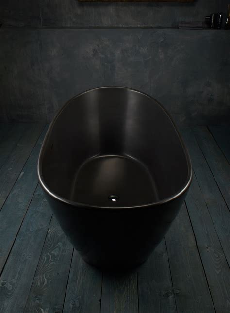 Aquatica Purescape 748 Bm Graphite Black Solid Surface Bathtub
