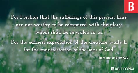 Romans 818 19 Kjv Bible Study Meaning Images Commentaries