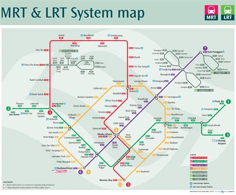 Open full screen to view more. Transit Maps: Official Map: Singapore MRT/LRT System Map, 2012