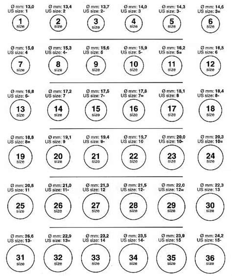 Determine Ring Size By Diameter Wedding Pinterest Ring Chart And