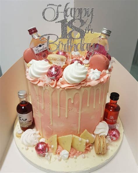 Treats Of St Annes στο Instagram Pink Gin Cake 😍 Cake Birthdaycake Pinkgin Lindt