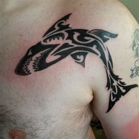 Some hawaiian traditional men's tribal tattoos depict shark's teeth on them. 28+ Shark Tattoo Designs , Ideas | Design Trends - Premium ...