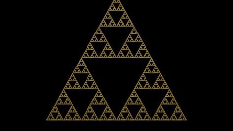 Conoce el triángulo de Sierpinski