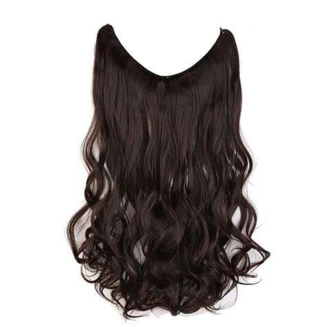 Fast & free shipping on many items! Curly Dark Brown Halo Hair Extensions - Honeycomb Curls