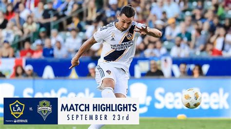 A top three clash, but who'll come out on top? HIGHLIGHTS: LA Galaxy vs. Seattle Sounders FC | September ...