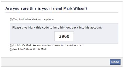 Code Whatsapp Appuyer Sur Ce Lien Pour Confirmer Votre Compte - Comment utiliser les contacts de confiance Facebook pour accéder à