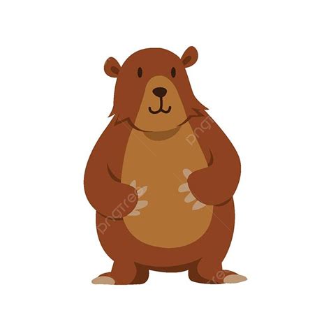 Grizzly Bear Vector Png Images Cute Grizzlies Bear Character Animal