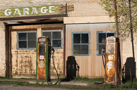 Fine Art Print Of A Vintage Gas Station With Gas Pumps In Utah Perfect