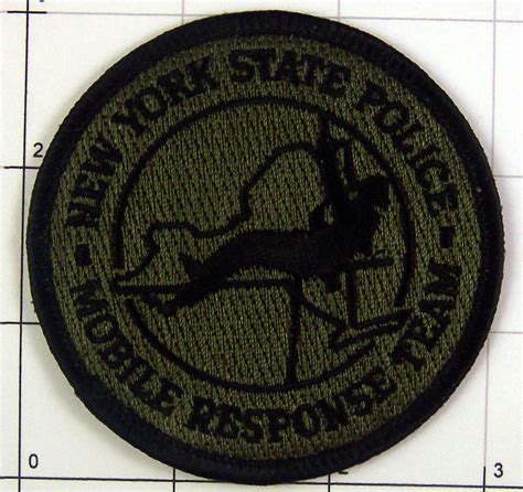 New York State Police Mobile Response Team Green Law Enforcement Patch