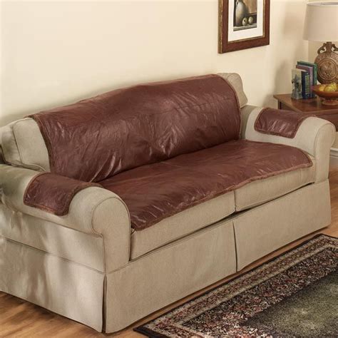 Patented seat elastic tucks under seat cushions to keep cover in place providing you with couch covers & furniture covers. Sofa Seat Covers Leather Leather Sofa Covers Couch Comfort ...