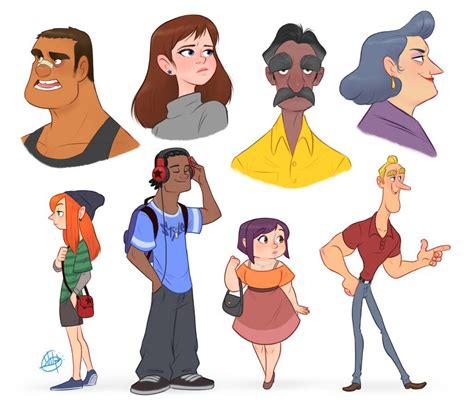 100 Modern Character Design Sheets You Need To See Animation