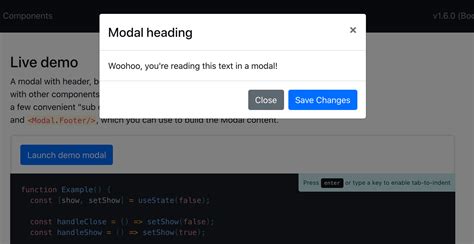 Javascript React Bootstrap Modal Is Only Styling In Plain HTML