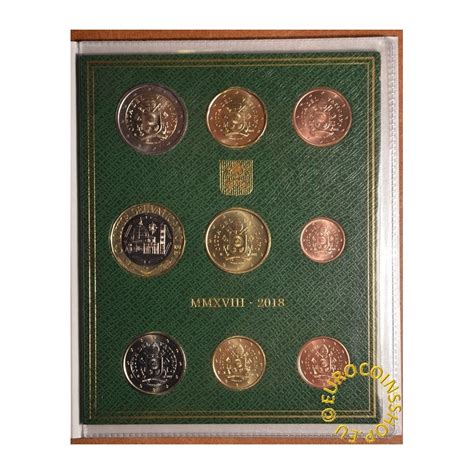 Eurocoin Eurocoins Vatican 2018 Set With 5 Euro Coin Bu