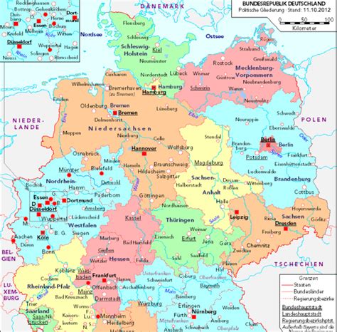 Karta Njemačke Regije