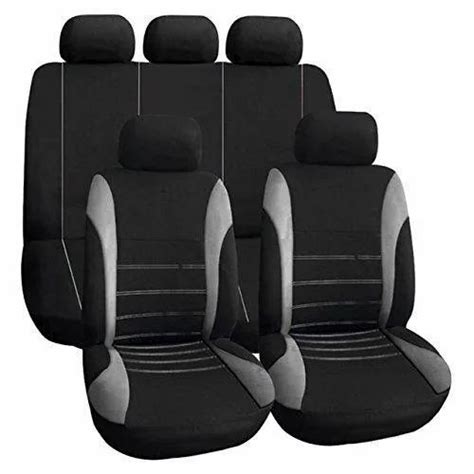 Cream and Red Pu Leather Non Woven Car Seat Cover, Rs 2500 /set Shiv
