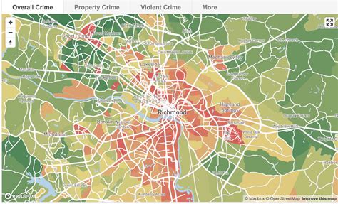 Map Of The Week Richmond Va And Virginia Crime Mappenstance