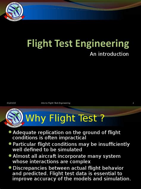 Flight Test Introduction Flight Test Simulation