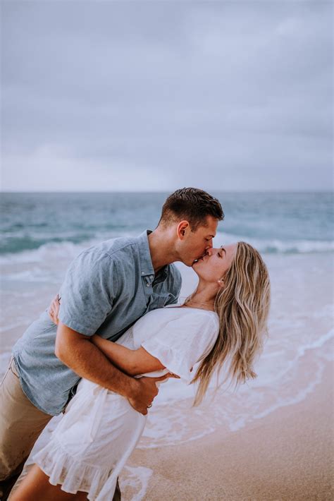 Three Tables Beach North Shore Oahu Engagement Session Engagement
