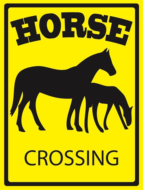 Horse Crossingproperty Security Sign 46768large