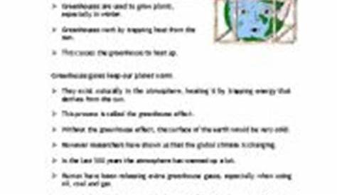 Greenhouse effect - ESL worksheet by nicann